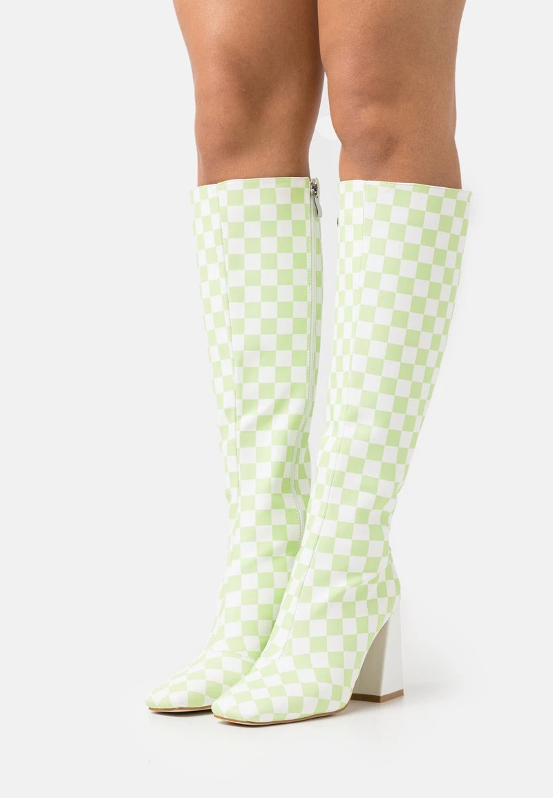 RAID RIKKI Bottes à Talons Hauts Green/white Femme 3 RAID RIKKI Bottes à Talons Hauts Green/white Femme