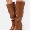 RAID DILENI Bottes à Talons Hauts Tan Femme -Pas Cher RAID Boutique 07b0cba4d0df4aedad39ed4d1e455c60