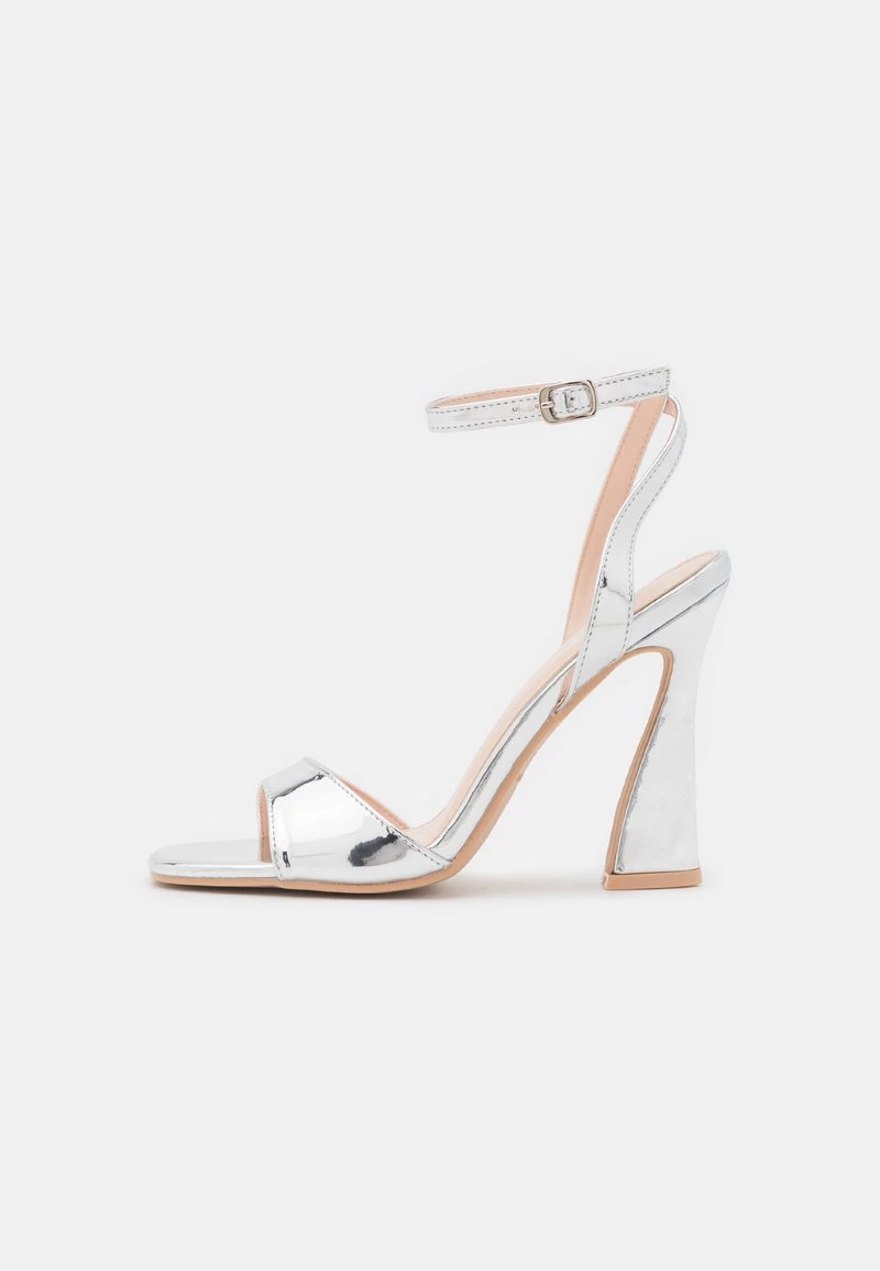 RAID MIRACLE Sandales à Talons Hauts Silver Metallic Femme 4 RAID MIRACLE Sandales à Talons Hauts Silver Metallic Femme – Image 2