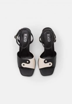 RAID HIBA Sandales à Talons Hauts Black/white Femme -Pas Cher RAID Boutique 0c0e6b58eb924c38836214ce744c0a00