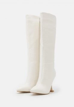 RAID Femme MALINA Bottes à Talons Hauts White -Pas Cher RAID Boutique 14f112c7e447457bbdd43c73339d8c07