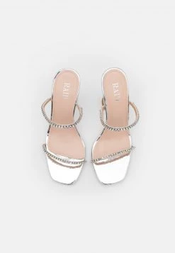 RAID Femme NIKOLE Mules à Talons Silver -Pas Cher RAID Boutique 18a0933e8c214362a2ad67db5c5fbb98