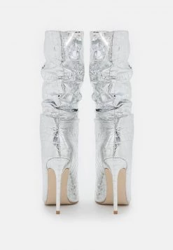 RAID AIDEN Bottes à Talons Hauts Silver Femme -Pas Cher RAID Boutique 1e628db58fc747559c5134a4525e6468