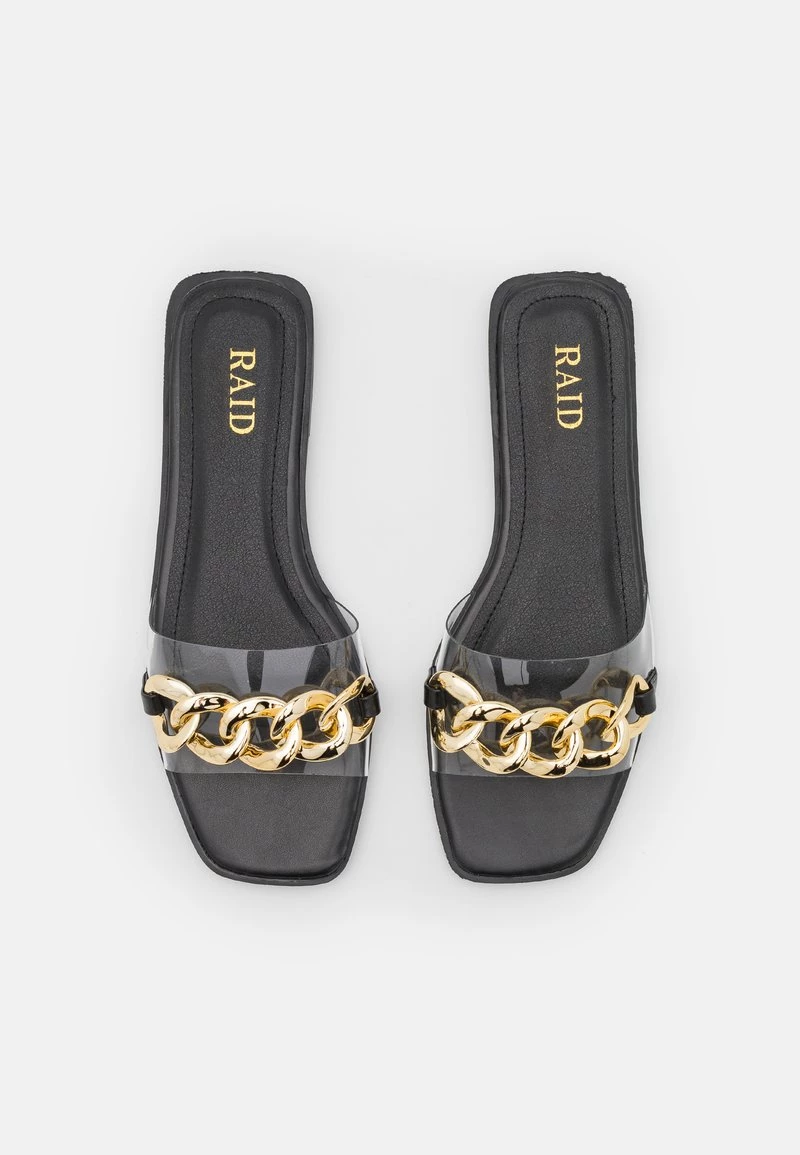 RAID CALGARY Mules Clear/black Femme 8 RAID CALGARY Mules Clear/black Femme – Image 6