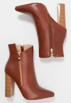 RAID Femme KEYLA Bottines à Talons Hauts Tan -Pas Cher RAID Boutique 2872d3ab5616401ba6f2fa333fd9720f