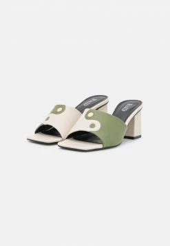 RAID AANA Mules à Talons Sage Green/white Femme -Pas Cher RAID Boutique 3895de38a8524b2cb333ed0e1b38f9b0