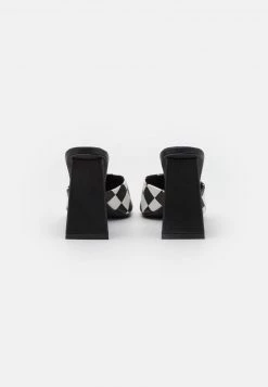 RAID SONAM Mules à Talons Black/white Femme -Pas Cher RAID Boutique 43ea22082aa54d8ebeb1afdb2f1ca28b