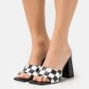 RAID SONAM Mules à Talons Black/white Femme -Pas Cher RAID Boutique 46eac8df815a4c8e80b0f30531334525