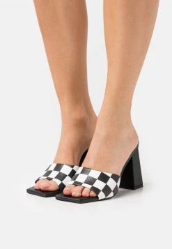 RAID SONAM Mules à Talons Black/white Femme