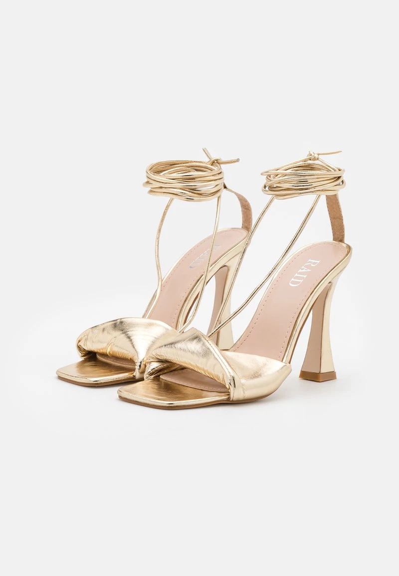 RAID DARCIE Sandales à Talons Hauts Gold Femme 4 RAID DARCIE Sandales à Talons Hauts Gold Femme – Image 3