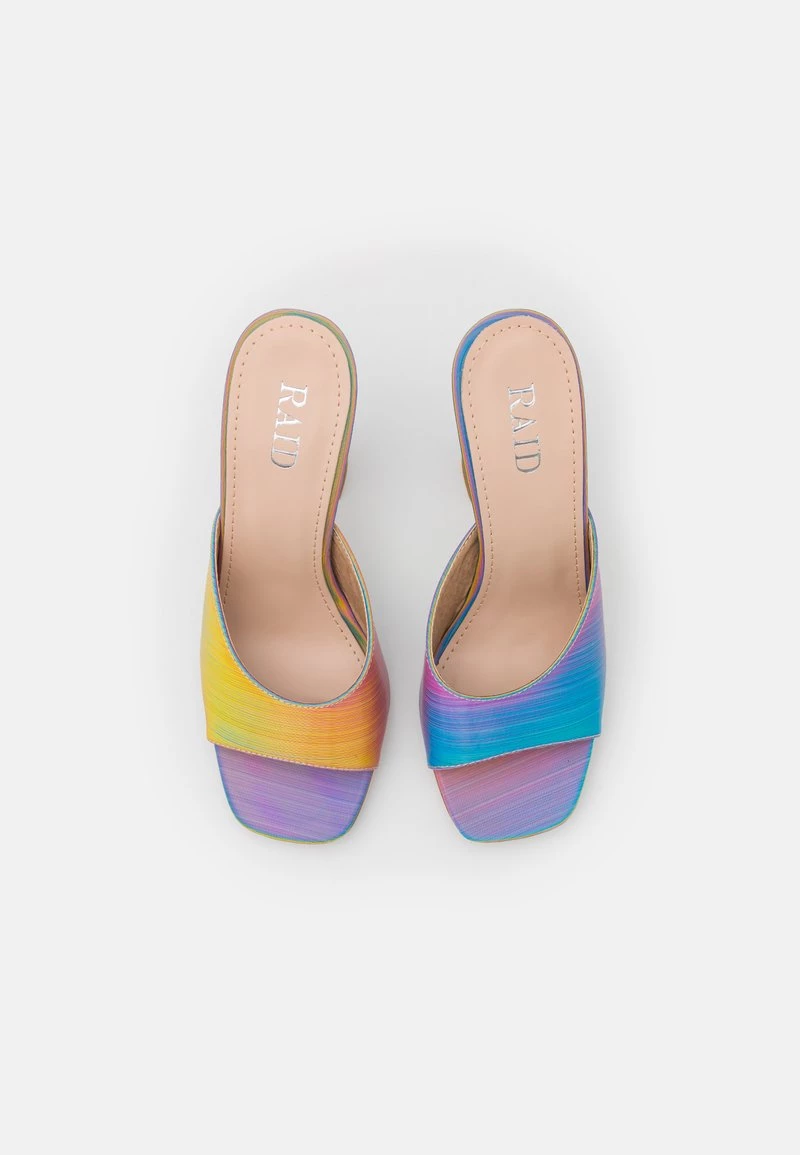 RAID Femme EVETTA Mules à Talons Pink/holographic Multi Coloured 8 RAID Femme EVETTA Mules à Talons Pink/holographic Multi Coloured – Image 6