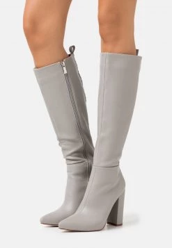 RAID Bottes à Talons Hauts Grey Femme