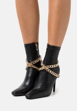 RAID BENNETT Bottines à Talons Hauts Black Femme