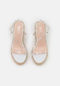 RAID RENNA Sandales à Plateforme Clear/white Femme -Pas Cher RAID Boutique 86f2c4486c5c44f2bc1b1455154e8e7e