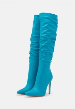 RAID MICKIE Bottes à Talons Hauts Blue Femme -Pas Cher RAID Boutique 87da049abf4841669e44c66b9457dd83