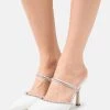 RAID Femme AVALON Mules à Talons White -Pas Cher RAID Boutique 8f77ebe72f1a4ffe8ba277200547ba04