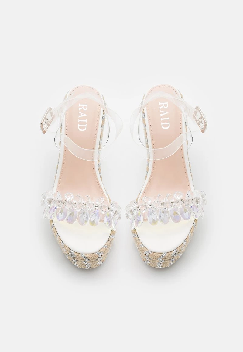 RAID NATALY Sandales à Plateforme Clear/white Femme 8 RAID NATALY Sandales à Plateforme Clear/white Femme – Image 6