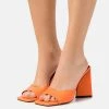 RAID KYRAH Mules à Talons Orange Femme -Pas Cher RAID Boutique 97caa5516380493d960b85bb27770660