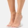 RAID Femme RACHEL Sandales à Talons Hauts Clear/ivory -Pas Cher RAID Boutique 9b65c8a49de74f568f0773b533cec473