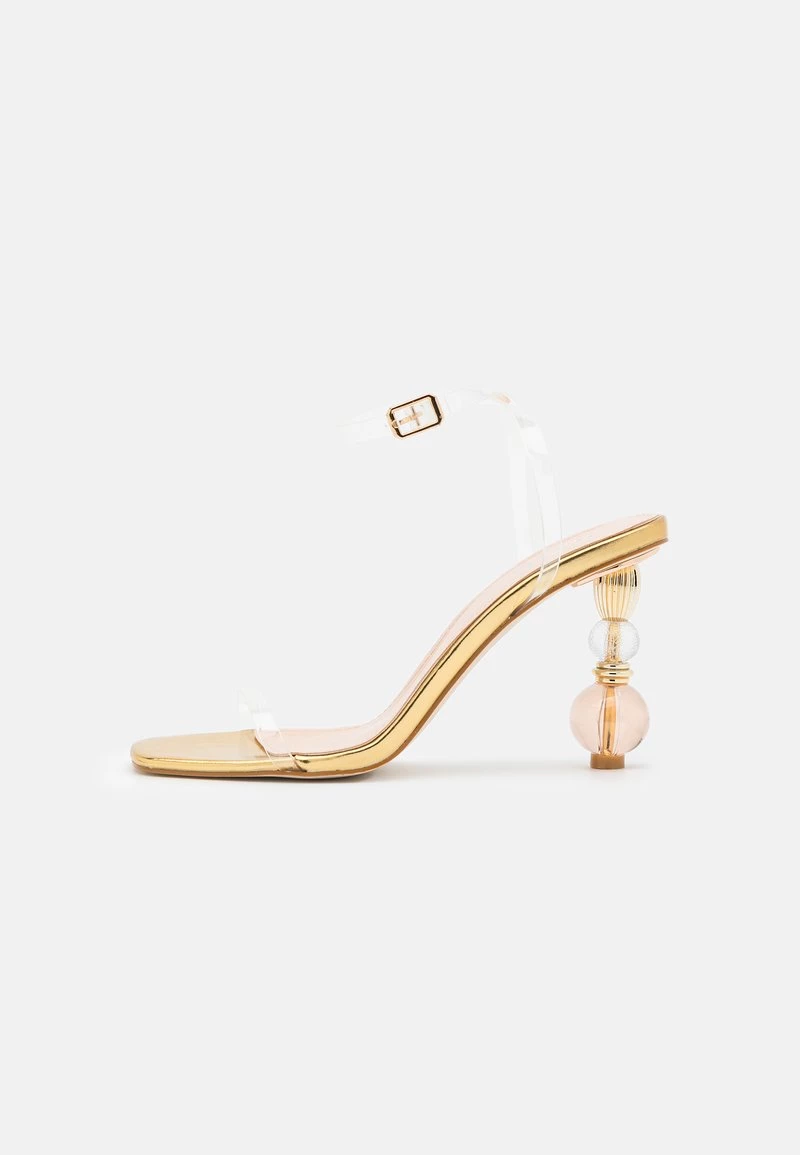 RAID Femme GLIMMER Sandales à Talons Hauts Clear/gold 4 RAID Femme GLIMMER Sandales à Talons Hauts Clear/gold – Image 2