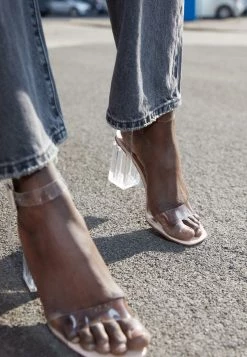 RAID LEAH Sandales à Talons Hauts Clear/nude Femme -Pas Cher RAID Boutique abafee39d4fe4e4d8e7a00cb4118ec48