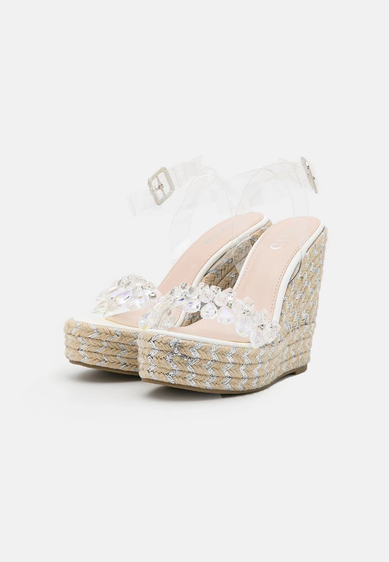 RAID NATALY Sandales à Plateforme Clear/white Femme 5 RAID NATALY Sandales à Plateforme Clear/white Femme – Image 3