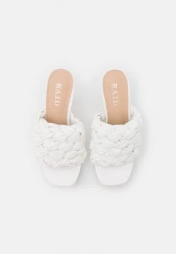 RAID HINA Mules à Talons White Femme -Pas Cher RAID Boutique c5e758b30964401da31b9d1dc9185b6a