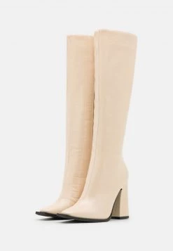 RAID Femme SPHERE Bottes à Talons Hauts Off White -Pas Cher RAID Boutique cdf512640c3944dd8713d5dd4d8a06d8