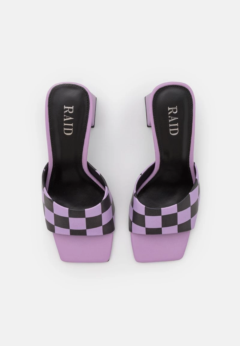 RAID Femme SONAM Mules à Talons Lilac/black 8 RAID Femme SONAM Mules à Talons Lilac/black – Image 6