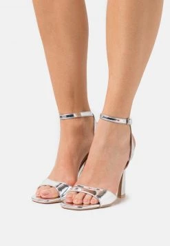 RAID MIRACLE Sandales à Talons Hauts Silver Metallic Femme