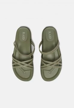 RAID LEIA Mules Green Femme -Pas Cher RAID Boutique d4ef4937e3da4c27aaf538a641b82c50