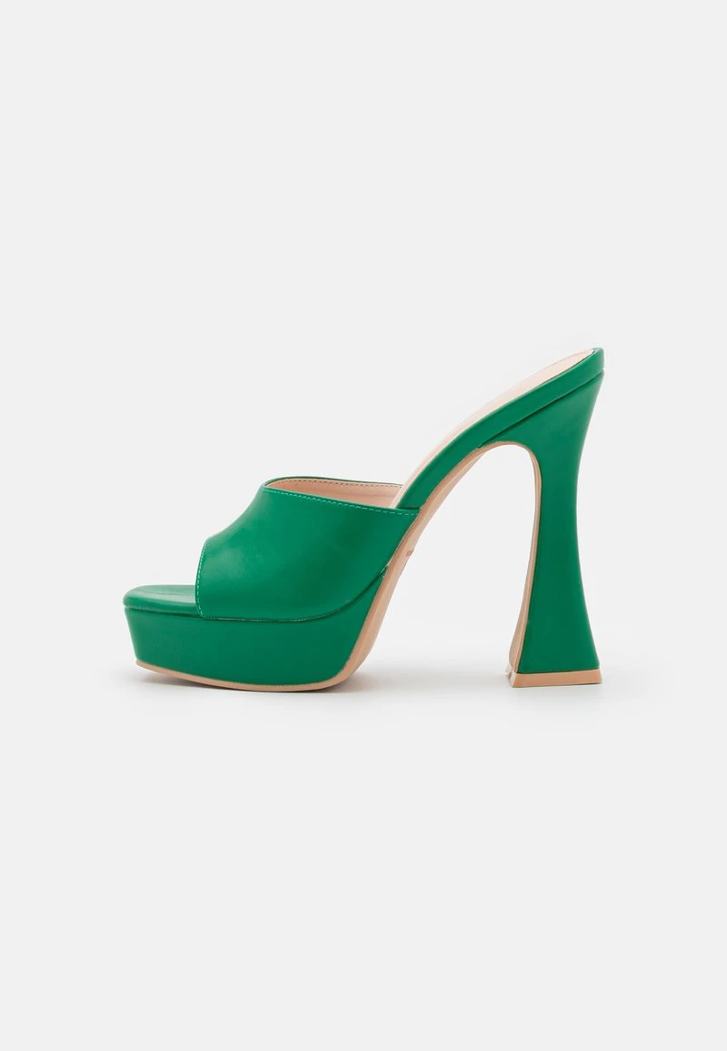 RAID ESTEE Mules à Talons Green Femme 4 RAID ESTEE Mules à Talons Green Femme – Image 2