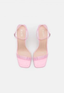 RAID Femme ARABELLA Sandales à Talons Hauts Pink Perspex -Pas Cher RAID Boutique dc7efbfb09874de59d4eb45c32354b12
