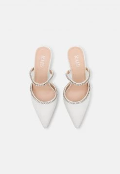RAID Femme AVALON Mules à Talons White -Pas Cher RAID Boutique f58fa626de9f468f93dd7037a0f3f1a4